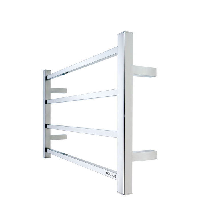 Goldair Straight Square Towel Rail Warmer 4 Bar Ladder
