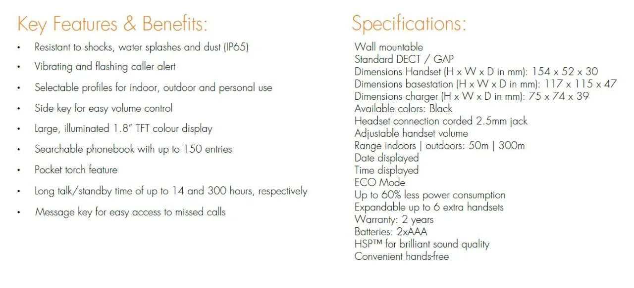 Gigaset E630A Cordless Phone - LX2001 - Homewares, Outdoor, Phone Accessories, Cases, Speakers, Headphones + More -