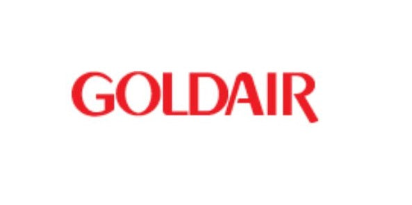 Goldair Straight Round Towel Rail Warmer 7 Bar Black