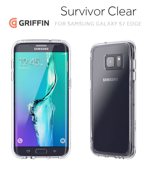 Griffin Samsung Galaxy S7 Edge Survivor Clear Rugged Case GB42362