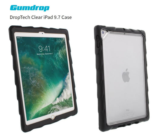 Gumdrop DropTech Apple iPad 9.7 Case - Clear / Black DTC-IPAD97-BLK_SMK 818090020620