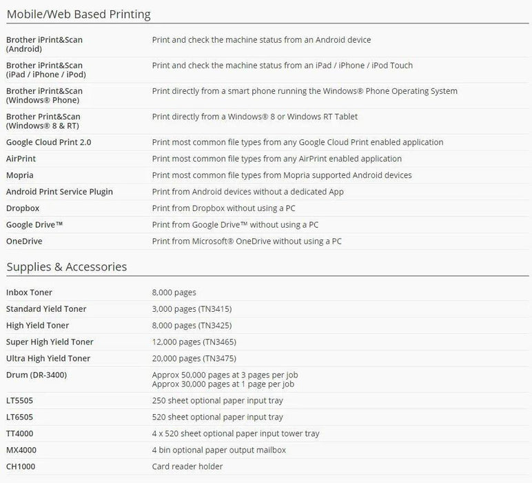 Brother HLL6400DW Laser Printer - LX2001 - Homewares, Outdoor, Phone Accessories, Cases, Speakers, Headphones + More -