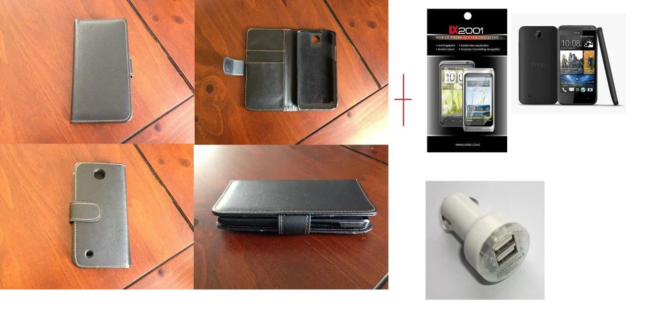 HTC Desire 300 Leather Case Car Charger SP - LX2001 - Homewares, Outdoor, Phone Accessories, Cases, Speakers, Headphones + More -