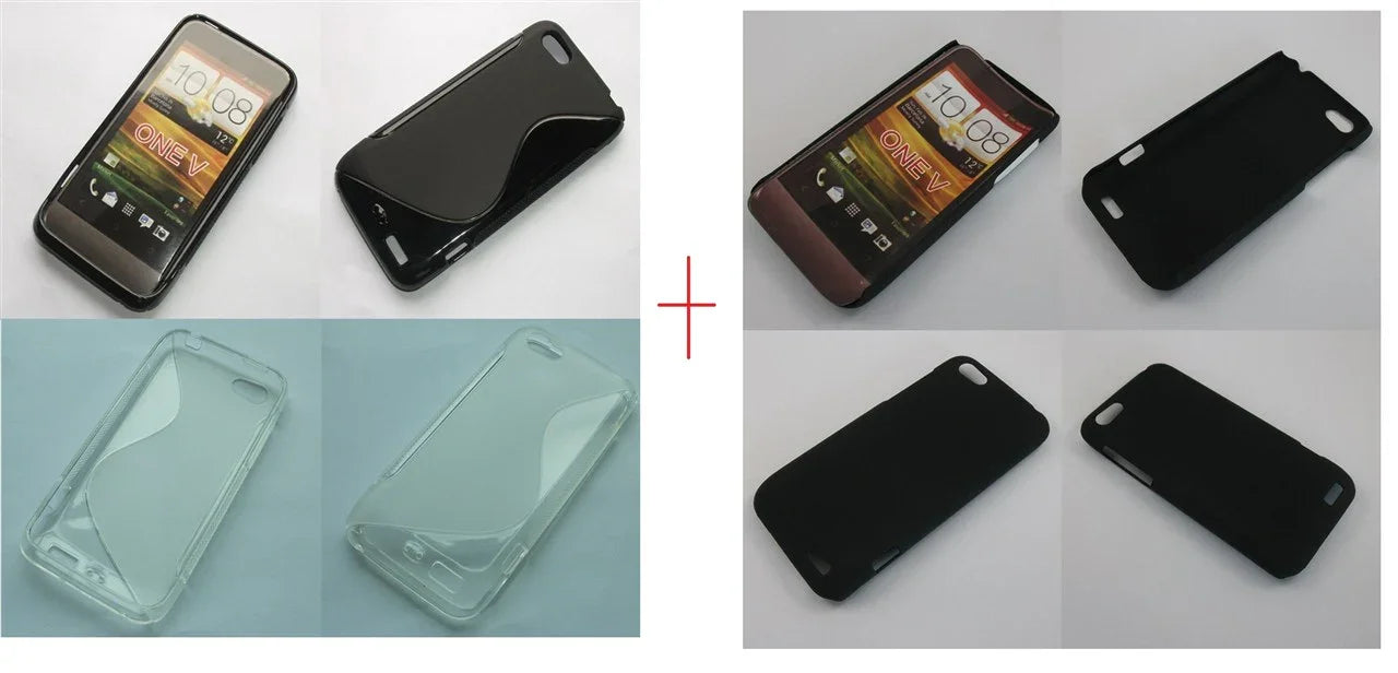 HTC One V Case x 3 - LX2001 - Homewares, Outdoor, Phone Accessories, Cases, Speakers, Headphones + More -