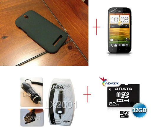 HTC One SV Hard Rubber Case 32GB MicroSD Charger - LX2001 - Homewares, Outdoor, Phone Accessories, Cases, Speakers, Headphones + More -