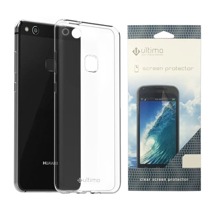 Huawei P10 Lite Gel Case + Screen Protector - LX2001 - Homewares, Outdoor, Phone Accessories, Cases, Speakers, Headphones + More -
