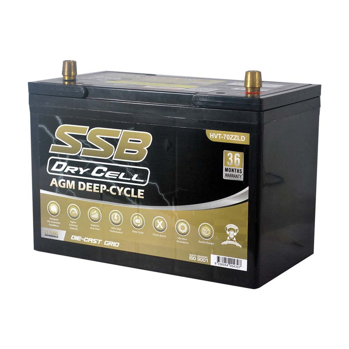 Automotive Battery Agm Deep Cycle 12V 12Ah 780Cca By Ssb Ultra High Performance