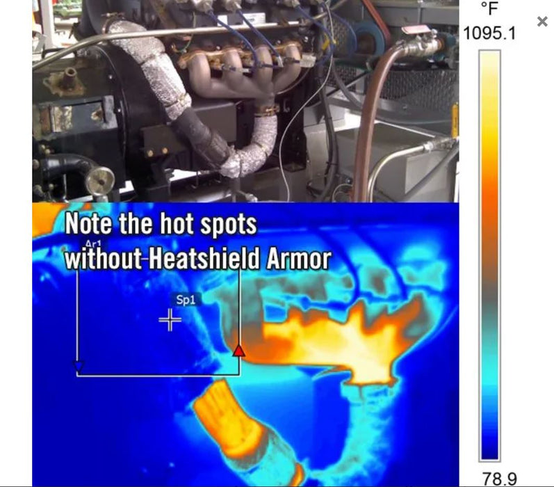 Heatshield Armour Hot Exhaust Pipe Kit 1/2" x 1FT x 5FT+ Ties 176005