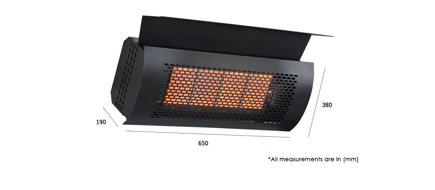 Heatstrip Heat Strip Outdoor Heater Wall Mounted LPG Outside Heater TGH34WL-2