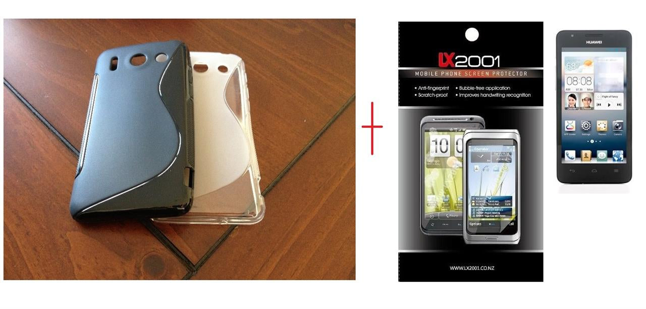 Huawei Ascend G510 Gel Case + Screen Protector