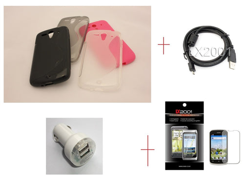Huawei Ascend G300 Case DUAL Charger USB