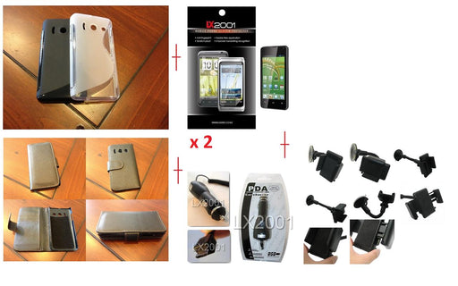 Telecom Y300 Leather Gel Case Charger Holder