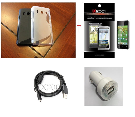 Huawei Ascend Y300 Case Dual USB PC Car Charger