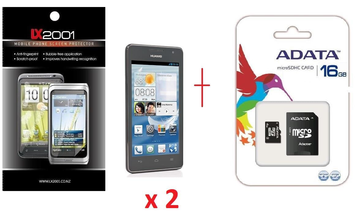 Huawei Ascend G526 Screen Protector + 16GB MicroSD