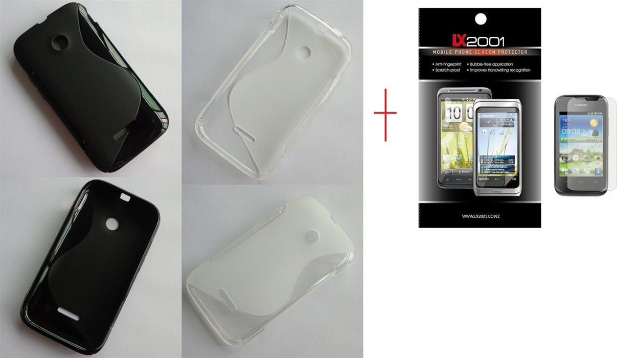 Huawei Ascend Y210 Gel Case + Screen Protector