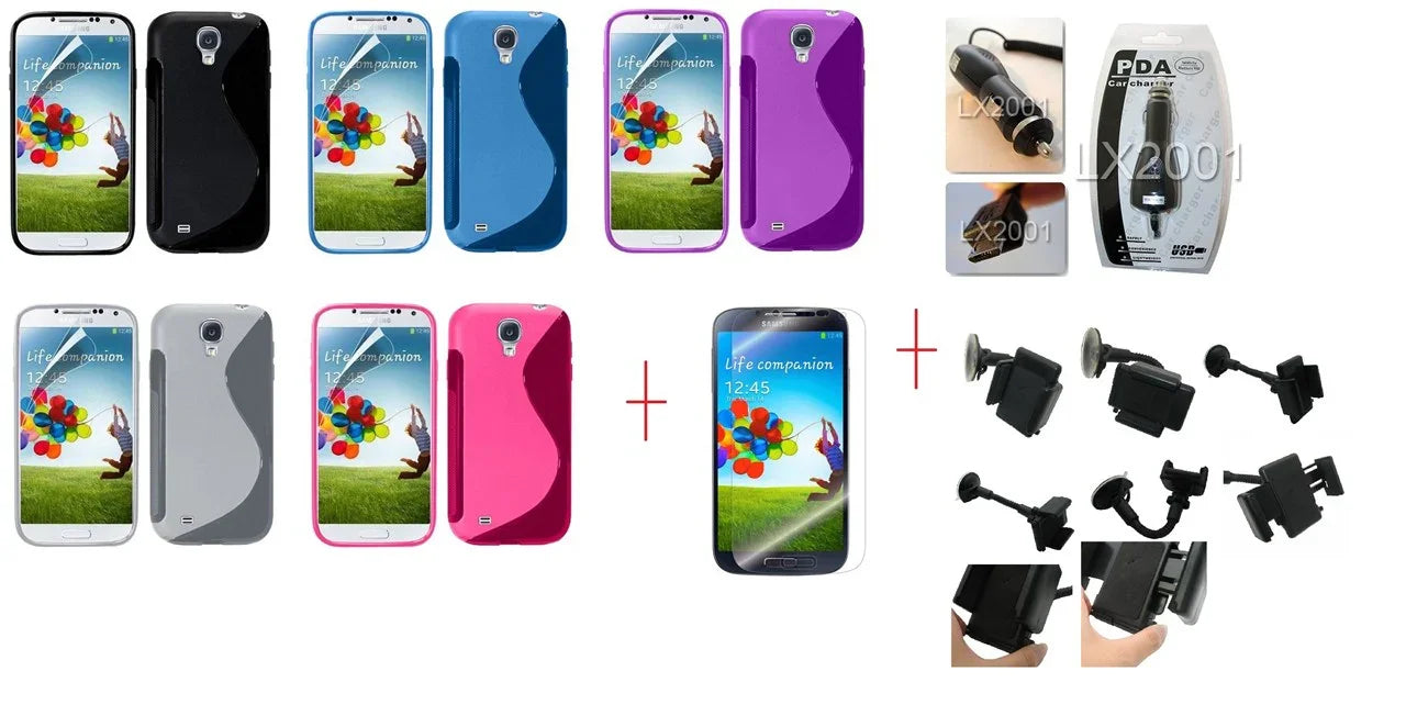 Samsung Galaxy S4 Case Car Charger Kit Holder - LX2001 - Homewares, Outdoor, Phone Accessories, Cases, Speakers, Headphones + More -