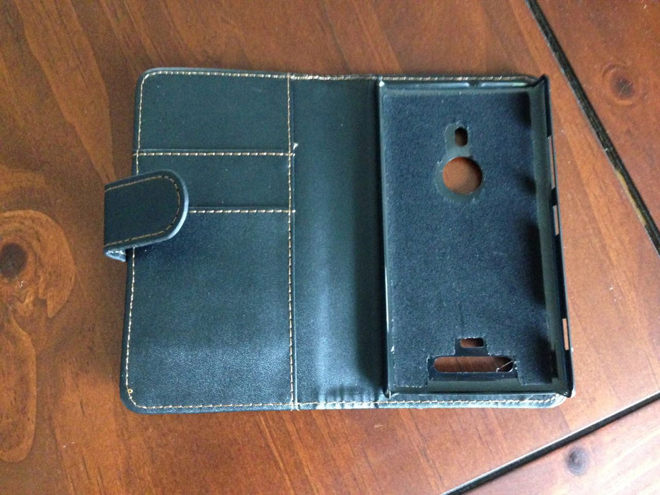 Nokia Lumia 925 Wallet Leather Case Car Kit Holder