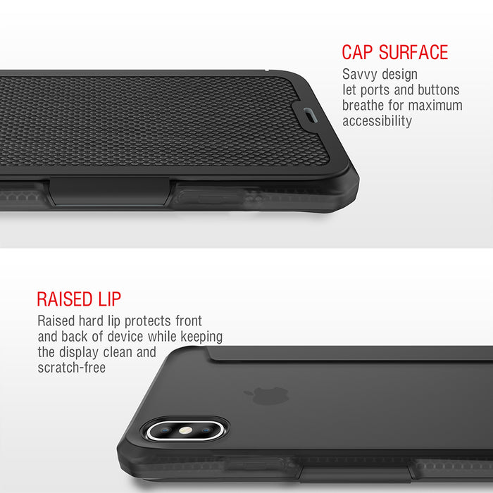 ITSKINS Apple iPhone XS Max 6.5" SPECTRUM FOLIO Wallet Case - Black APXP-SPCFL-BLCK 4894465308100