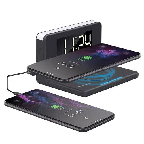 In Touch Alarm Clock with Qi Wireless Charger - Black IT-WCC3038-BK 6009707685910 - LX2001 - Homewares, Outdoor, Phone Accessories, Cases, Speakers, Headphones + More -