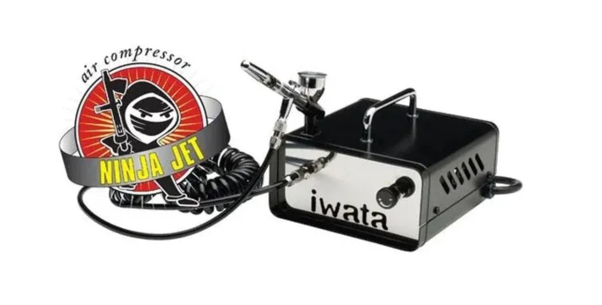Iwata Ninja Kit HP.CR HP-CR Revolution Airbrush + IS35 Neo Air Compress - LX2001 - Homewares, Outdoor, Phone Accessories, Cases, Speakers, Headphones + More -