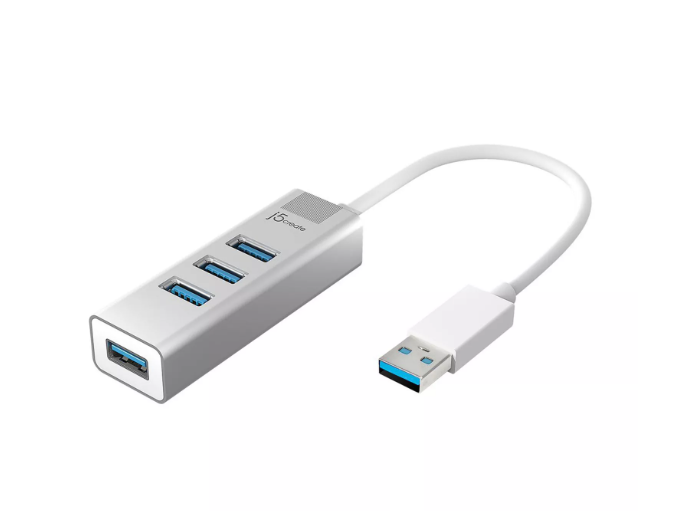 J5create Aluminum 4 x USB PORT USB-A Hub