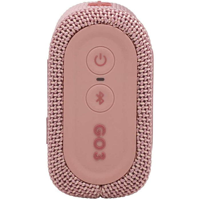 JBL GO 3 Portable Waterproof Bluetooth Speaker - Pink JBLGO3PINK
