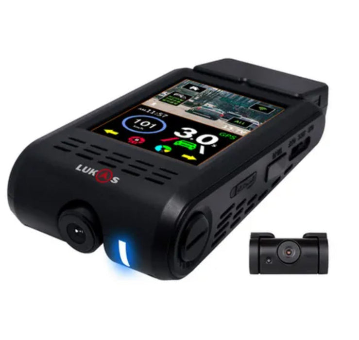 QVIA LUKAS DASHCAM Dash Cam 2CH 1440+1080 LCD+WIFI+GPS