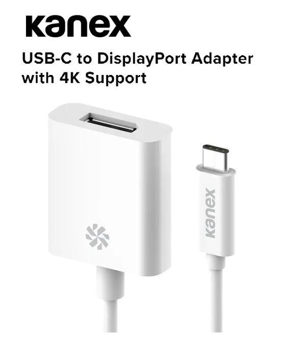 Kanex USB-C to DisplayPort 4K Adapter K181-1016-WT81 - LX2001 - Homewares, Outdoor, Phone Accessories, Cases, Speakers, Headphones + More -