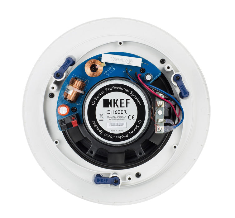 KEF Ultra Thin Bezel 6.5' Round In-Ceiling Speaker. 160mm Uni-Q