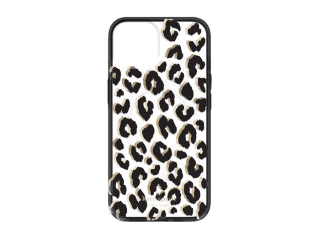 Kate Spade Apple iPhone 14 6.1" Protective Hardshell Case - Leopard Black
