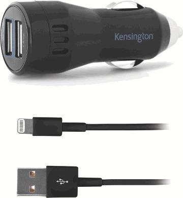 Kensington PowerBolt Dual USB Auto Adapter - LX2001 - Homewares, Outdoor, Phone Accessories, Cases, Speakers, Headphones + More -