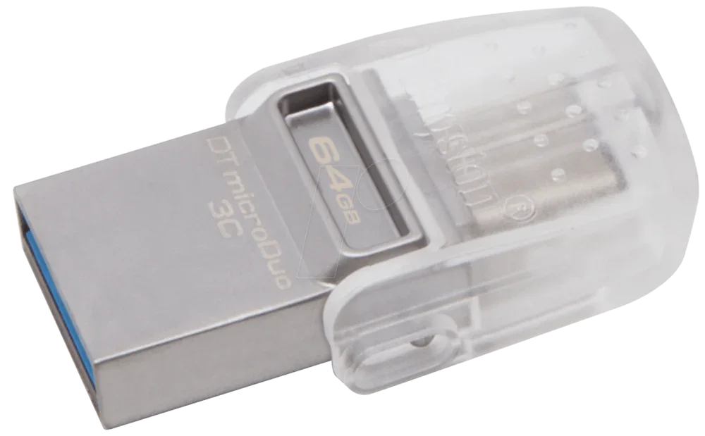 Kingston DataTraveler microDuo 3C USB-C 64GB Drive DTDUO3C/64GB - LX2001 - Homewares, Outdoor, Phone Accessories, Cases, Speakers, Headphones + More -