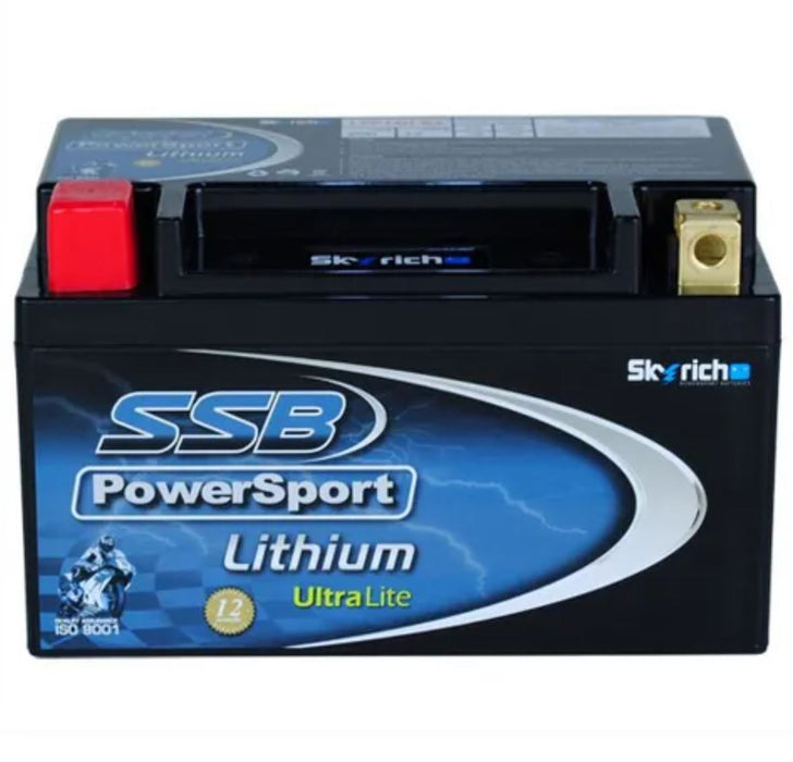 Motorcycle And Powersports Battery Lithium Ion 12V 290Cca By Ssb Lightweight Lithium Ion Phosphate
