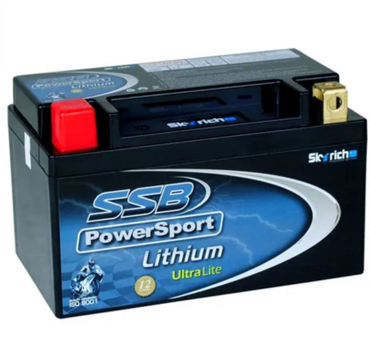 Motorcycle And Powersports Battery Lithium Ion 12V 290Cca By Ssb Lightweight Lithium Ion Phosphate