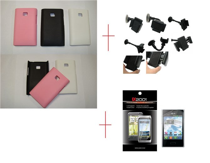 LG Optimus L3 E400 Hard Case SP Car Kit Holder