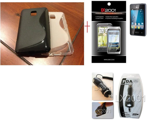 LG Optimus L3 II 2 E430 Case Car Charger Screen Protector - LX2001 - Homewares, Outdoor, Phone Accessories, Cases, Speakers, Headphones + More -