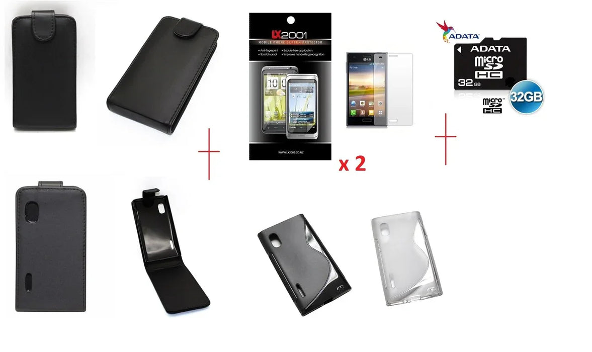 LG Optimus L5 E610 Leather Gel Case 32GB MicroSD - LX2001 - Homewares, Outdoor, Phone Accessories, Cases, Speakers, Headphones + More -