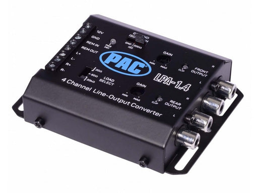 4 Ch Active Line Output Converter With Auto Turn On For Amp Installation 20V / 100W