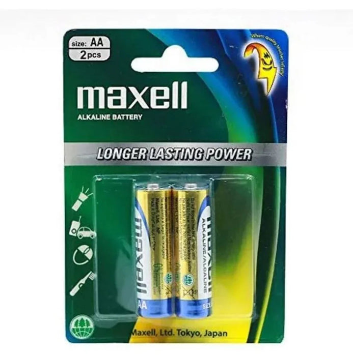Maxell AA Alkaline Batteries 2 Pack LR6GD-2B - LX2001 - Homewares, Outdoor, Phone Accessories, Cases, Speakers, Headphones + More -