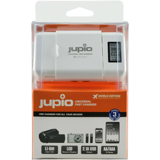 Jupio UNIVERSAL FAST CHARGER WORLD EDITION WITH LCD - LX2001 - Homewares, Outdoor, Phone Accessories, Cases, Speakers, Headphones + More -