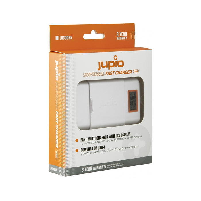 Jupio Universal Fast Charger World Edition With Lcd Usb-C Input