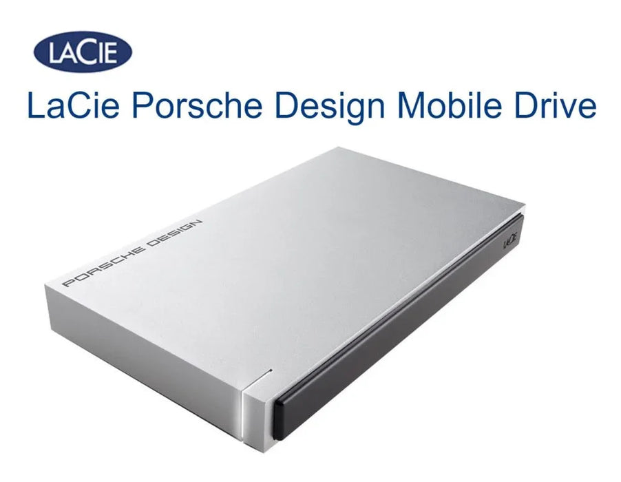 LaCie 1TB Portable HHD USB 3.0 Porsche Design - Silver STET1000400 - LX2001 - Homewares, Outdoor, Phone Accessories, Cases, Speakers, Headphones + More -