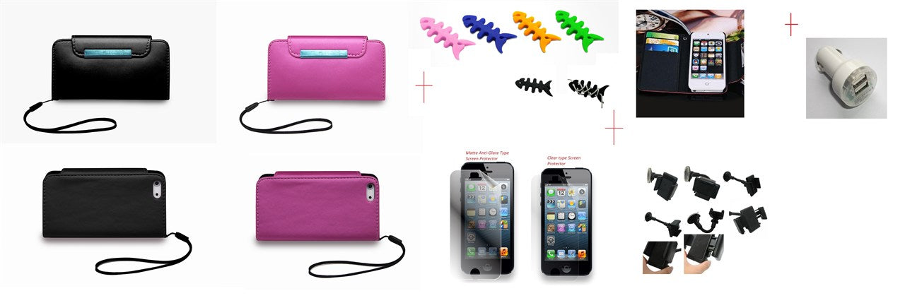 Iphone 5  Pouch Wallet Bag SP Charger Kit Holder