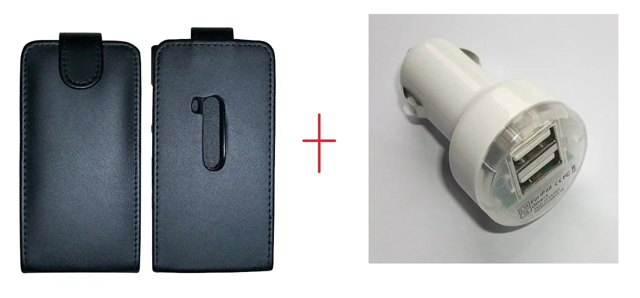 Nokia Lumia 920 Flip Leather Case + Car Charger - LX2001 - Homewares, Outdoor, Phone Accessories, Cases, Speakers, Headphones + More -