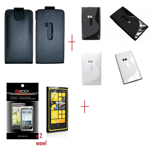 Gel + Leather Case for Nokia Lumia 920 + SP - LX2001 - Homewares, Outdoor, Phone Accessories, Cases, Speakers, Headphones + More -