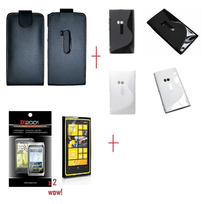 Gel + Leather Case for Nokia Lumia 920 + SP - LX2001 - Homewares, Outdoor, Phone Accessories, Cases, Speakers, Headphones + More -