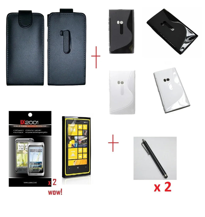 Gel + Leather Case for Nokia Lumia 920 + Stylus - LX2001 - Homewares, Outdoor, Phone Accessories, Cases, Speakers, Headphones + More -