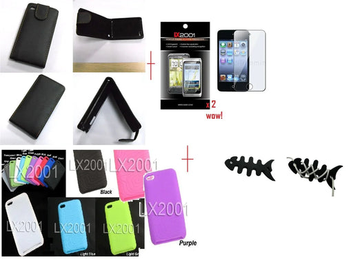 iPod touch 4th Gen Leather Case + Screen Protector - LX2001 - Homewares, Outdoor, Phone Accessories, Cases, Speakers, Headphones + More -