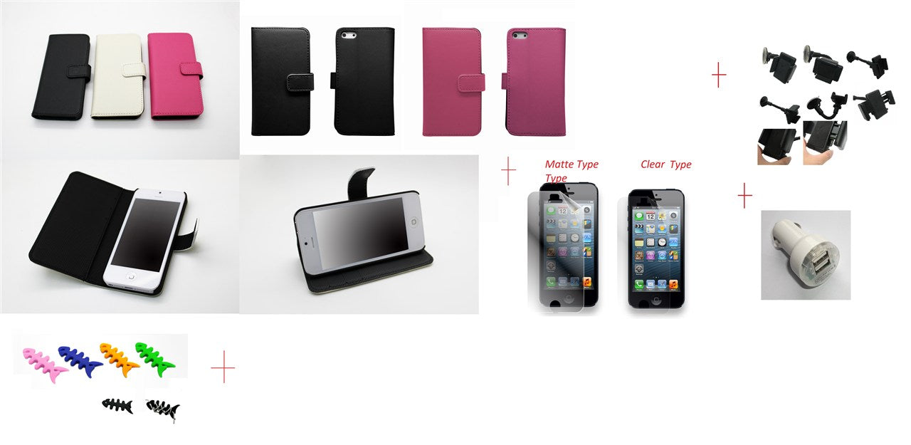 iPhone 5 Leather Case SP Charger Holder