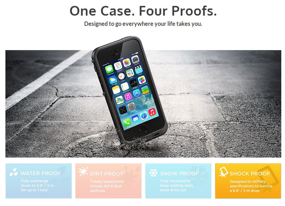 Apple iPhone 5S LifeProof Case - TouchID Fingerprint Compatible